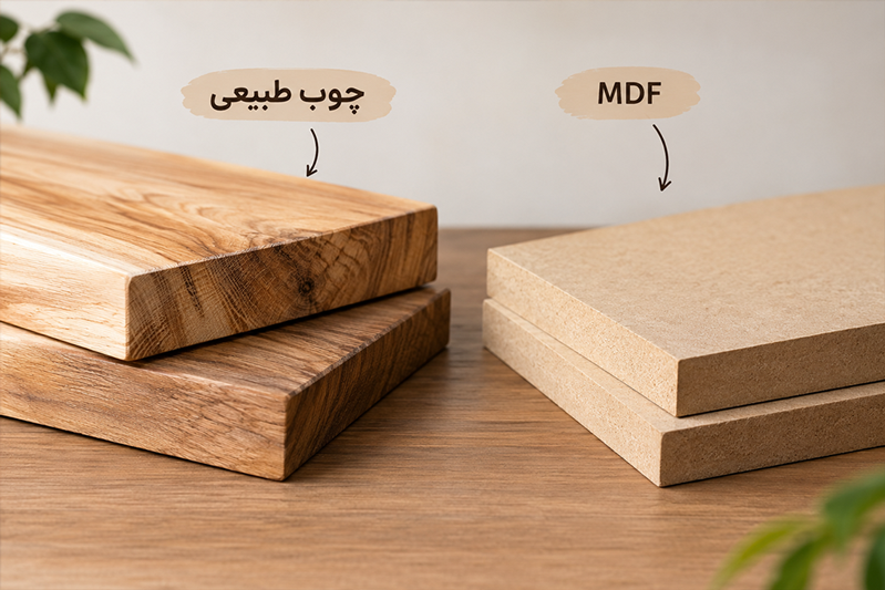 چوب طبیعی یا MDF؟ کدام برای هدایای چوبی مناسب‌تر است | زِد گالری