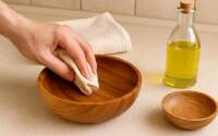 آموزش کامل روغن زدن به ظروف و محصولات چوبی (گام‌به‌گام)